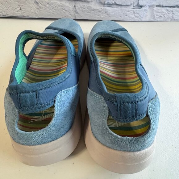 Dansko Emmy Blue Suede Mary Jane Flats Size 38 - Picture 11 of 14